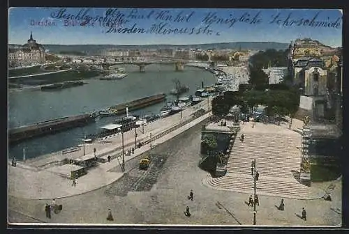 AK Dresden, Brühl`sche Terrasse