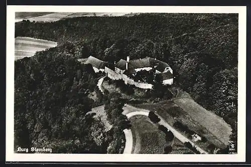 AK Extertal, Burg Sternberg vom Flugzeug aus