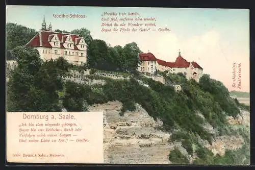 AK Dornburg a. Saale, Goethe-Schloss