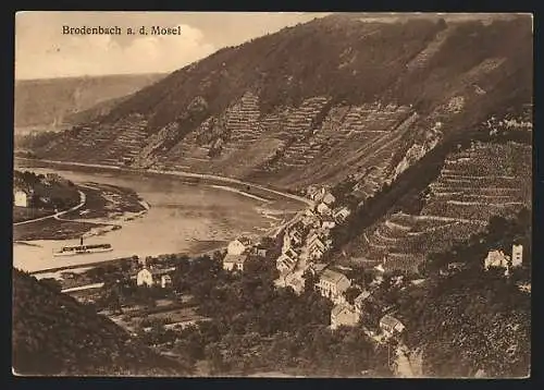 AK Brodenbach a. d. Mosel, Panorama