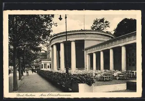 AK Bad Aachen, Cafe am Elisenbrunnen