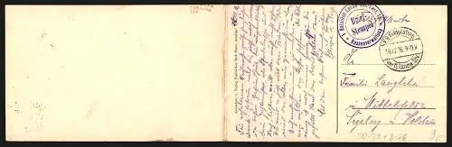 Klapp-AK Feldbäckerei der 11 Landw.-Division im Osten