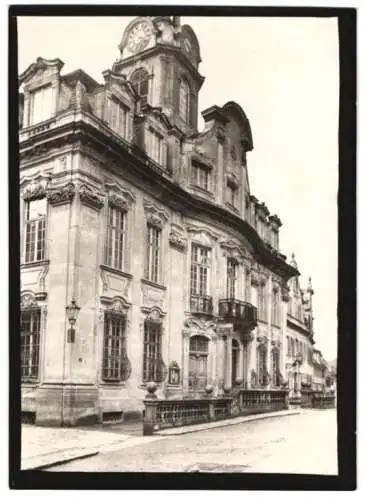 Fotografie W. Apel, Berlin, Ansicht Schwäbisch-Hall, Strasse am Rathaus