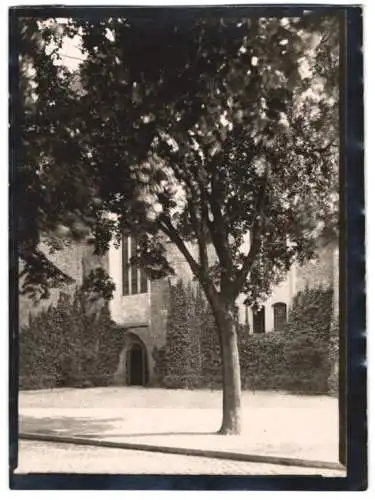 Fotografie W. Apel, Berlin, Ansicht Baruth, Strasse vor der Stadtpfarrkirche