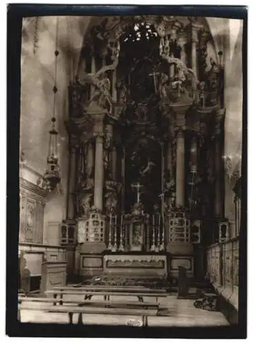Fotografie W. Apel, Berlin, Ansicht Paradies, Altar in der Klosterkirche