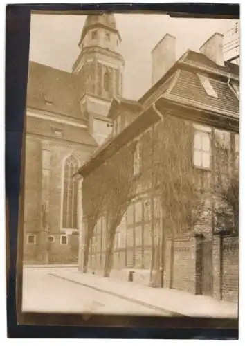 Fotografie W. Apel, Berlin, Ansicht Cottbus, Oberkirche St. Nikolai