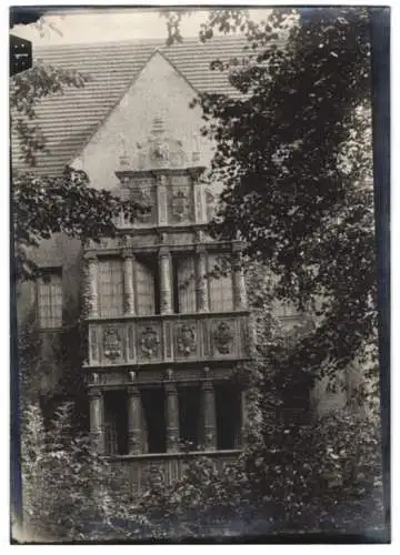 Fotografie W. Apel, Berlin, Ansicht Berlin-Wilmersdorf, Fassade eines Wohnhauses