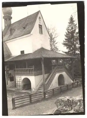 Fotografie W. Apel, Berlin, Ansicht Fischbachau, Wallfahrtskapelle Birkenstein