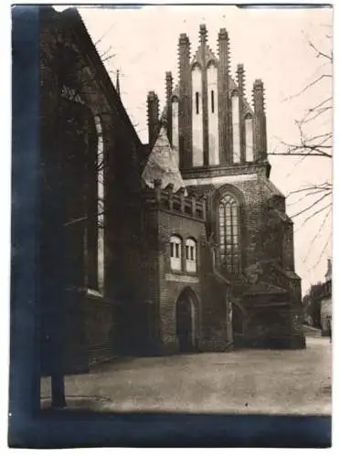 Fotografie W. Apel, Berlin, Ansicht Cottbus, Oberkirche St. Nikolai