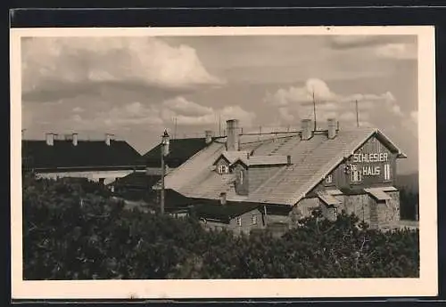 AK Schlesier Haus, Berghütte des Beskidenvereines auf der Lissa