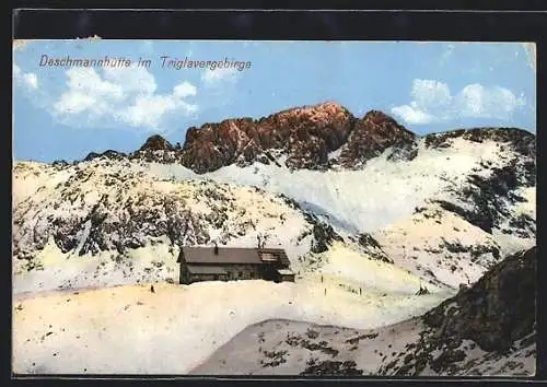 AK Deschmannhütte, Berghaus im Triglavergebirge