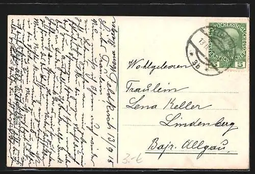 AK Feldkirch, Häuserpartie an der Ill