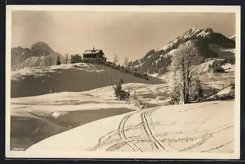 AK Hirschegg, Waldemar-Petersen-Haus im Winter