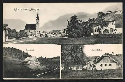 AK Anger, Rodeneck, Mayerhofen, Ortspanorama