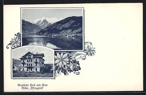 AK Zell am See, Hotel Villa Wisgrill, Panorama