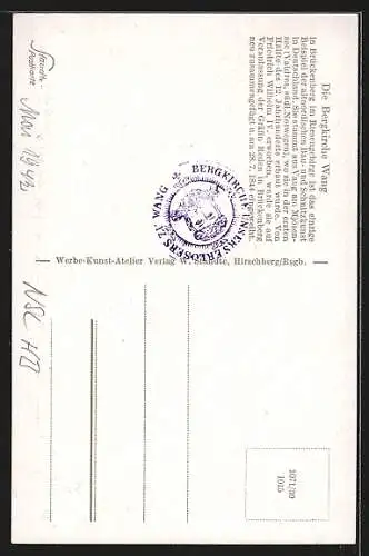 AK Brückenberg, Ansicht der Kirche Wang