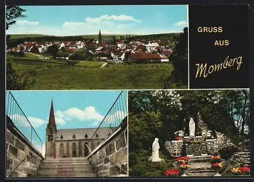 AK Momberg, Kirche, Gebetsstätte, Ortspanorama