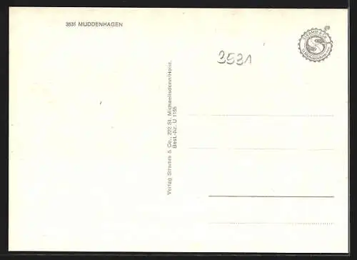 AK Muddenhagen, Ortsansicht, Strassenpartie
