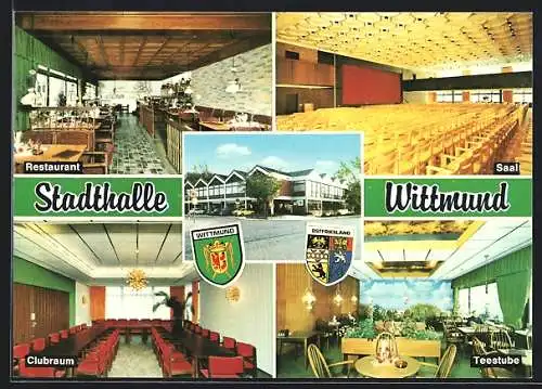 AK Wittmund, Stadthalle, Restaurant, Saal, Clubraum, Teestube