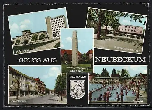 AK Neubeckum, Polysius GmbH, Hauptstrasse, Gemeindeverwaltung, Freibad