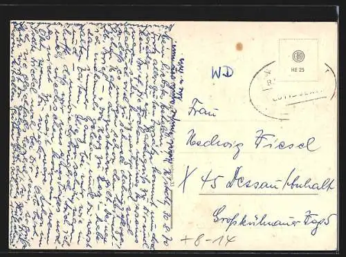 AK Helmstedt, Orts an der Zonengrenze, Ortsansichten, Alliied Checkpoint