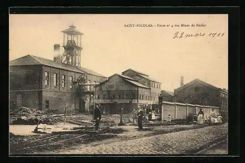 AK Saint-Nicolas, Fosse no. 4 des Mines de Ferfay