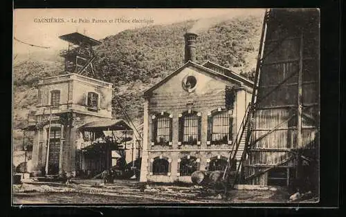 AK Gagnières, Le Puits Parran et l`Usine électrique