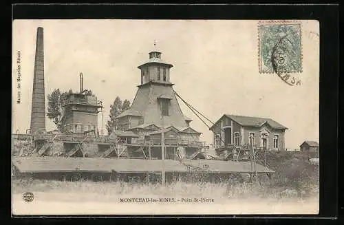 AK Montceau-les-Mines, Puits St-Pierre, Kohleförderanlagen