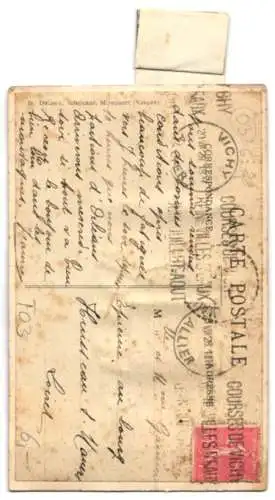 Leporello-AK Vichy, Rue du President Wilson, Le Parc des Celestins