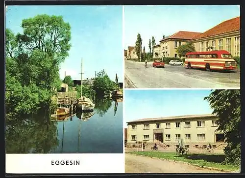 AK Eggesin, Rat der Stadt, Hotel-Gaststätte Mecklenburg