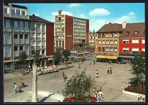 AK Düren, Marktplatz mit Mariensäule