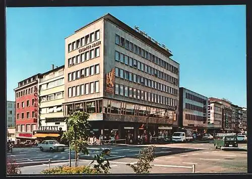 AK Pforzheim, Partie am Leopoldplatz