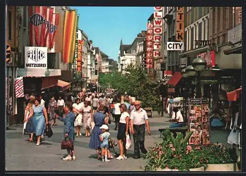 AK Velbert, Fussgängerzone Friedrichstrasse mit Woolworth-Geschäft