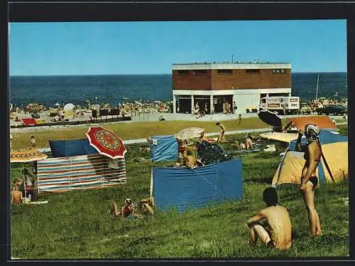 AK Hooksiel /Nordsee, Strandpartie mit Meeresblick