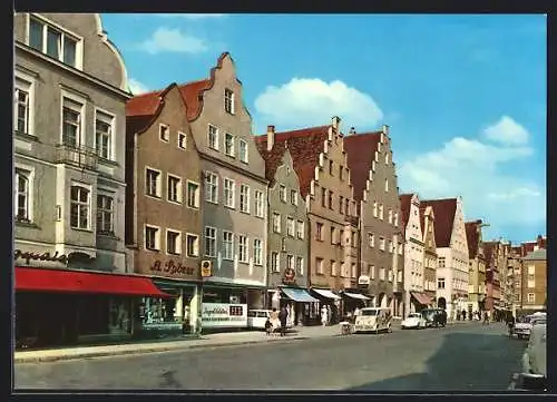 AK Ingolstadt /Donau, Partie in der Theresienstrasse, VW-Käfer