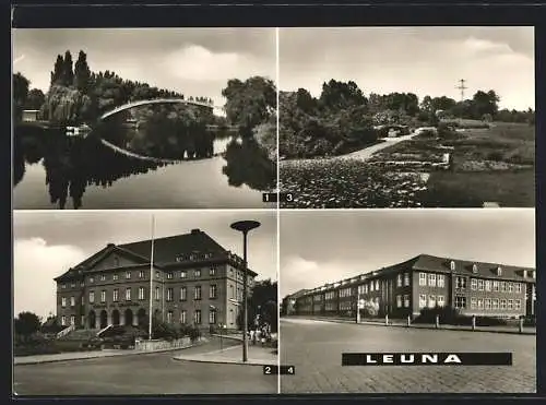 AK Leuna, Waldbadbrücke, Klubhaus der Werktätigen