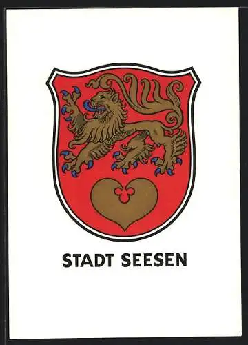 AK Seesen, Stadtwappen mit Löwen