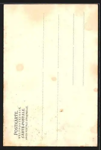 AK Rheinstein, Blick auf die Burg Rheinstein