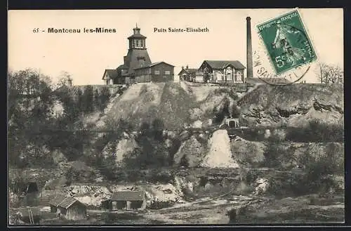 AK Montceau-les-Mines, Puits St-Elisabeth, Kohleförderanlagen