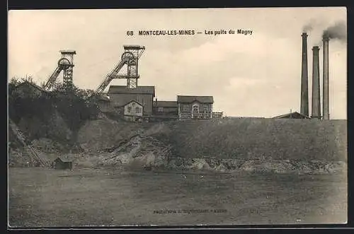 AK Montceau-les-Mines, Les puits du Magny
