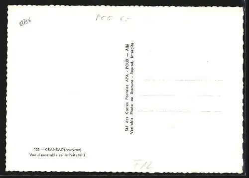 AK Cransac, Vue d`ensemble sur le Puits No. 1