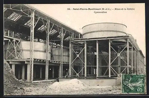 AK Saint-Pierre-Montlimart, Mines de la Bellière, Cyanuration