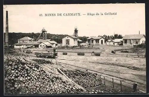 AK Carmaux, Mines, Siège de la Grillatié