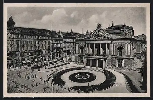 AK Brünn, Theater und Strassenbahn