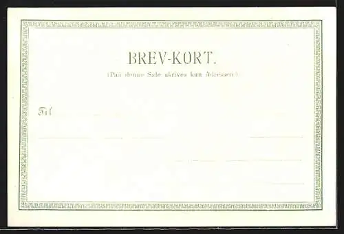 AK Kjobenhavn, Thorvaldsens Museum mit Strassenbahn