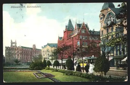 AK Düsseldorf, Bahnhofsplatz