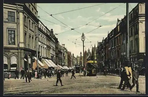 AK Liverpool, Lord street, Strassenbahn