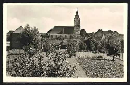 AK Müllrose, Blick zur Stadt