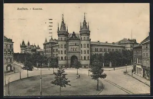 AK Aachen, Sicht zur Kaserne