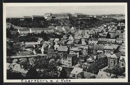 AK Oberstein a. d. Nahe, Ortsansicht aus der Vogelschau